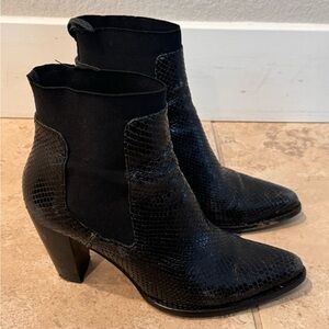 Zara snake booties